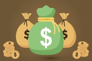 tied money bags in lieu of maternity leave