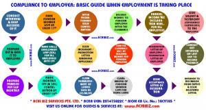 Infographic of Employer Compliance in Singapore.