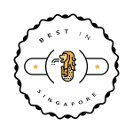 logo of Best in Singapore with Merlian background