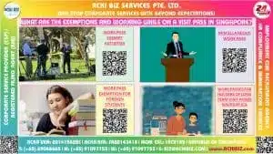 Exemptions and working while on a visit pass in Singapore