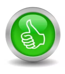 Approval thumbs up icon