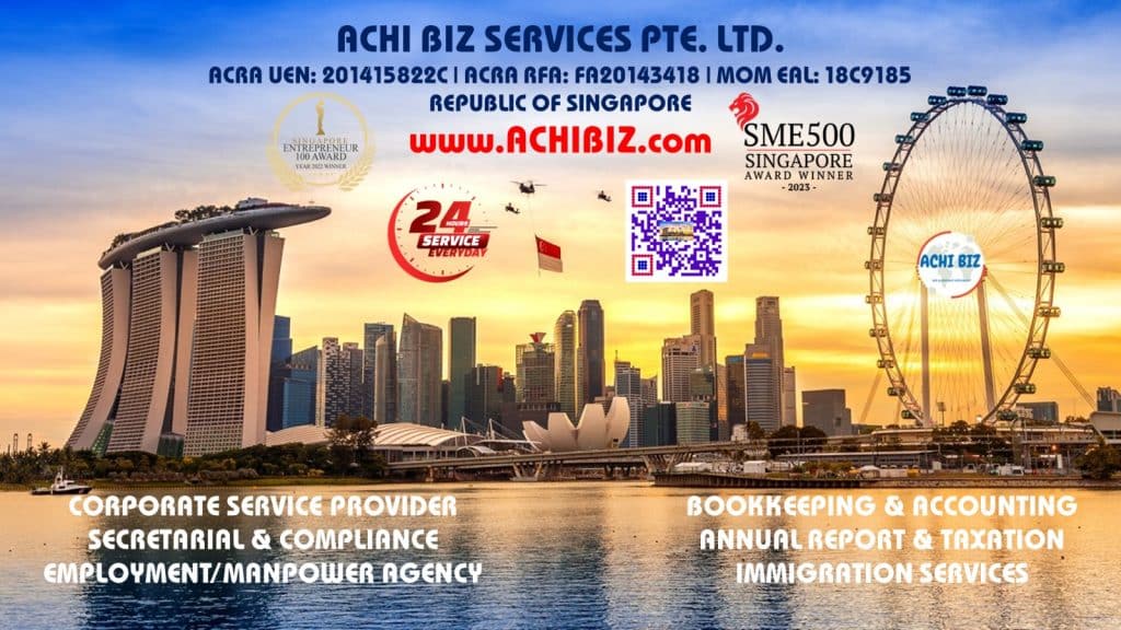 ACHI Biz Singapore corporate services and immigration solutions banner