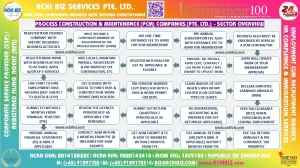 Infographic showing how Process Construction & Maintenance (PCM) companies (Pte. Ltd.) operate in Singapore