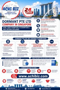 Singapore dormant Pte Ltd company guide covering ACRA rules, audit exemption, financial statements exemption and IRAS criteria
